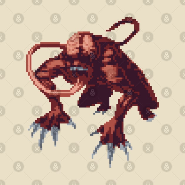 Resident Evil Licker Pixel Art by AlleenasPixels