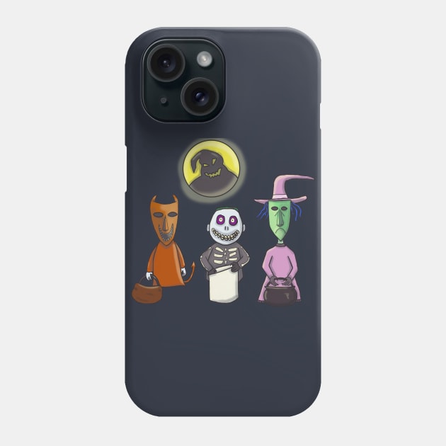 Trick or Treat- Oogie's Boys Phone Case by tesiamarieart