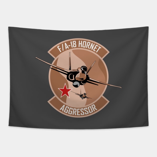 F/A-18 Hornet Aggressor Tapestry by TCP