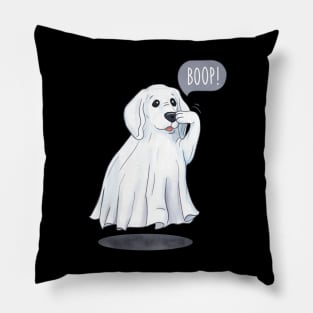 Boop the Dog Ghost (Friendly)! Pillow
