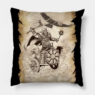 Slavic god of war Perun Pillow