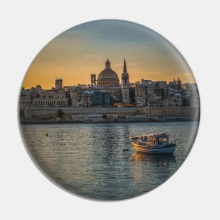 Malta Sunset Pin