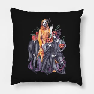 Yellow King goes Halloween Pillow