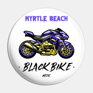 Black Bike Week Myrtle Beach Pin