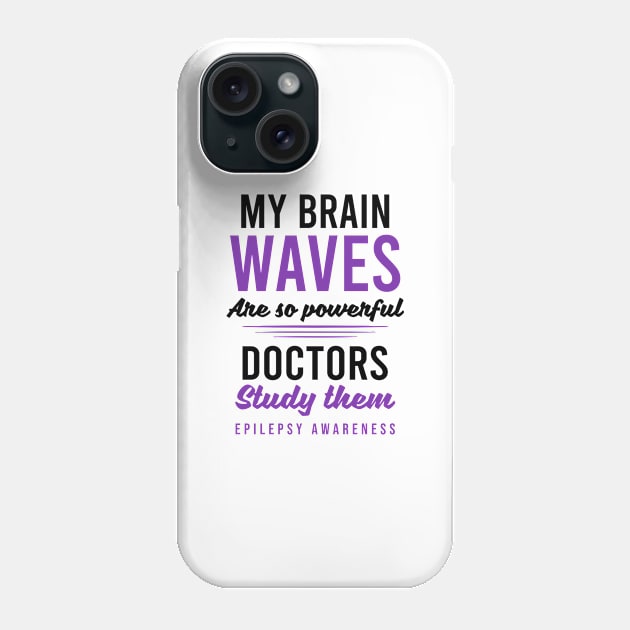 Epilepsy Awareness Shirt | Brain Waves Powerfull Phone Case by Gawkclothing