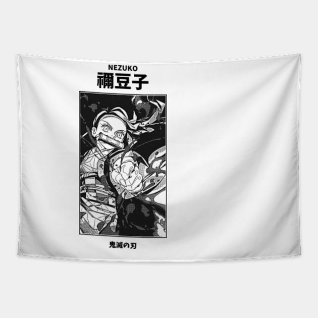 Nezuko Kamado Kimetsu No Yaiba Nezuko Kamado Tapestry Teepublic 