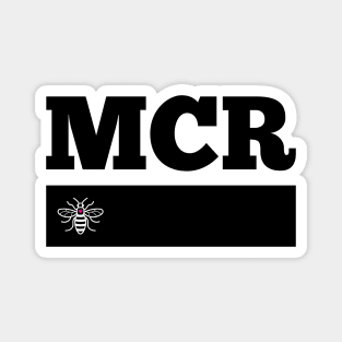 Black Love MCR Manchester Worker Bee Retro Magnet