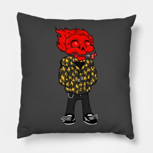 2666 Skull Dude Pillow