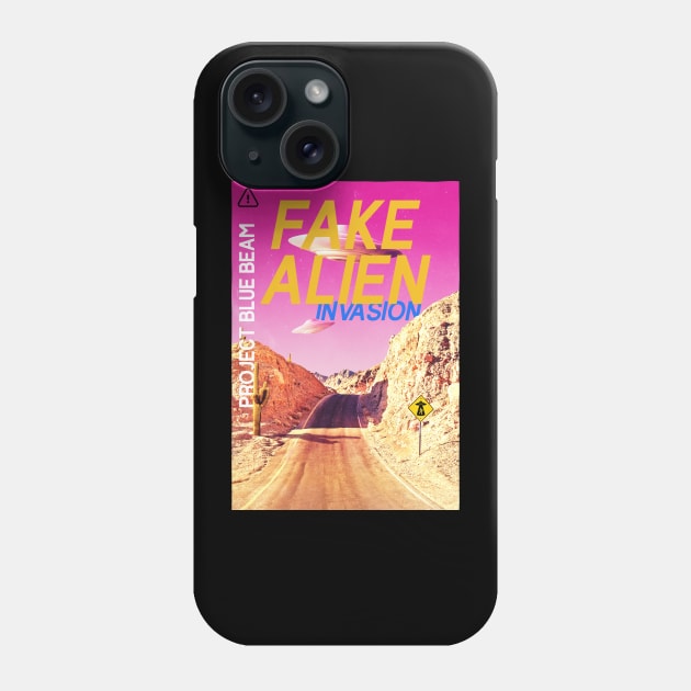 Fake Alien Invasion Project Blue Beam UFO Phone Case by UNDERGROUNDROOTS