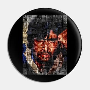 Amitabh Bachchan Collage t-shirt fanart Pin