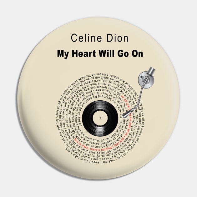 Celine my heart will go on lyrics on sale
