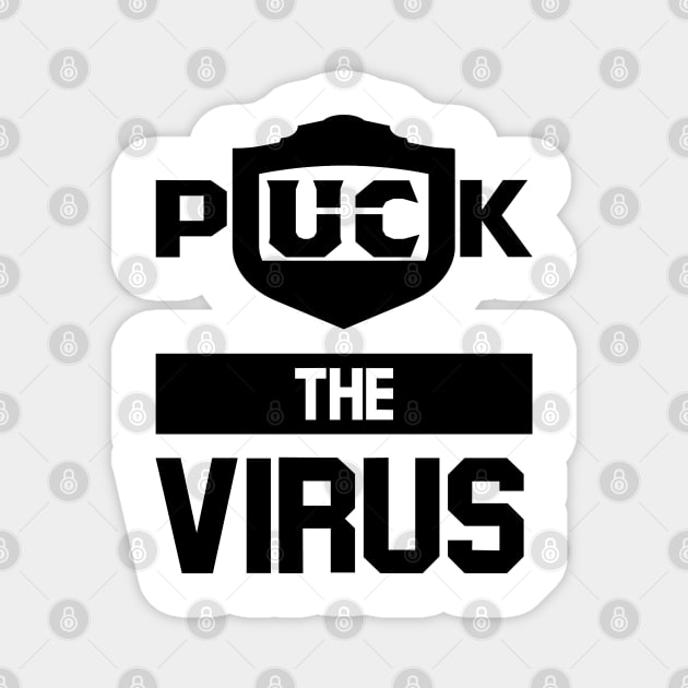 puck the virus Magnet by Amberstore