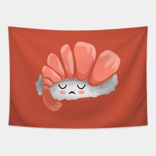 Sad kawaii sushi Tapestry