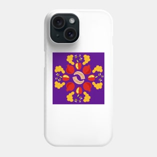 Rosh Hashanah Roundel in Purple Phone Case