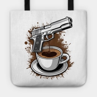 I Love Guns And Coffee Tote