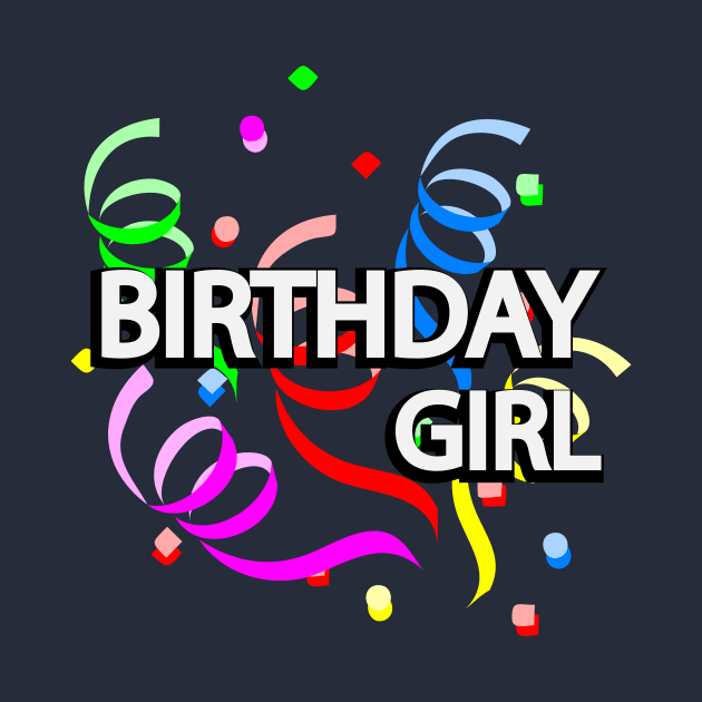 Birthday girl artistic design by DinaShalash