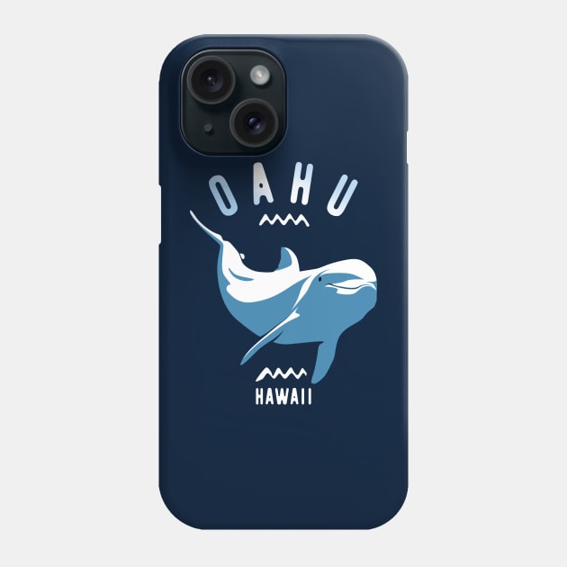 Swimming With Dolphins Oahu Hawaii - Scuba Diving Phone Case by TMBTM