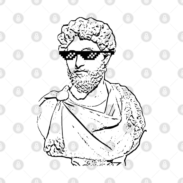 Stoic Marcus Aurelius Sunglasses Meme Stoicism by Popular Objects™