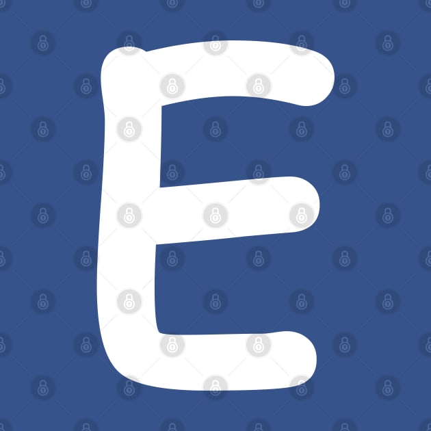 Letter E Capital Alphabet E Monogram by Shariss