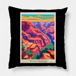 fauvism art of grand canyon usa 2 Pillow