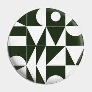 My Favorite Geometric Patterns No.15 - Deep Green Pin