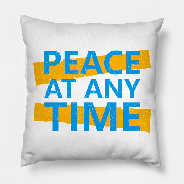 Peace at Any Time Pillow by ArtisticParadigms