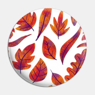 Hand Drawn Fall Leaves Cozy Autumn Pin