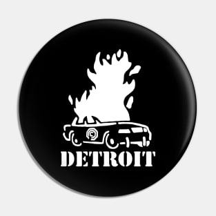 Detroit Burning Pin