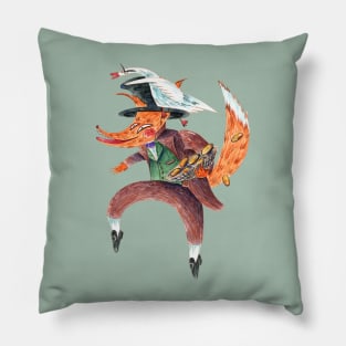 The sly fox and the goose with golden eggs Pillow