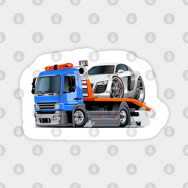 Cartoon tow truck Magnet by Mechanik