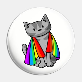 Rainbow Kitty Pin