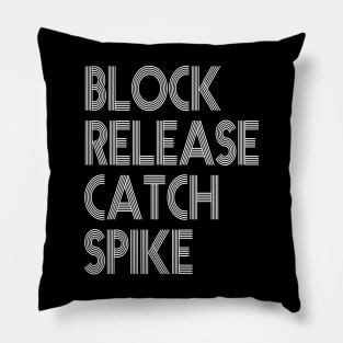 Block Release Catch Spike block release catch spike masks Pillow