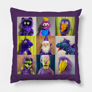 Purple Puppets Pillow