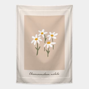 Cute chamomile art, Flower market, Retro print, Cottagecore, Posters aesthetic, Abstract white flowers Tapestry