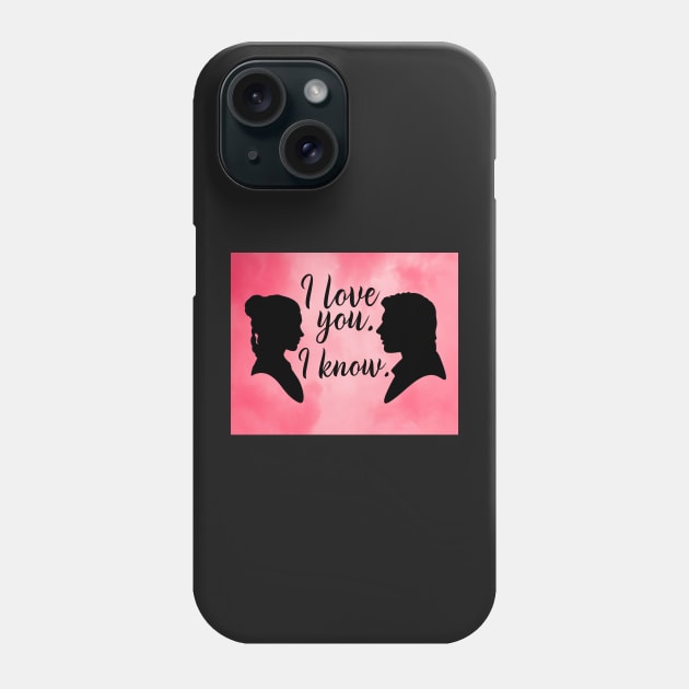 Pink Han and Leia I love you. Phone Case by baranskini