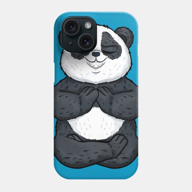 panda animal yoga cute and funny namaste Phone Case by the house of parodies