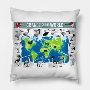 Cranes of the World Pillow