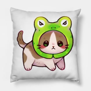 Frog Kitty Pillow