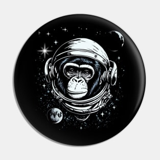 Space Ape, Chimps in space, galaxy explorer Pin