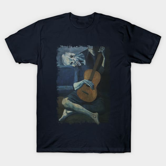 Old Guitarist 1903 T Shirt, Pablo Picasso Artwork Old Guitarist 1903 T Shirt, Pablo Picasso Artwork