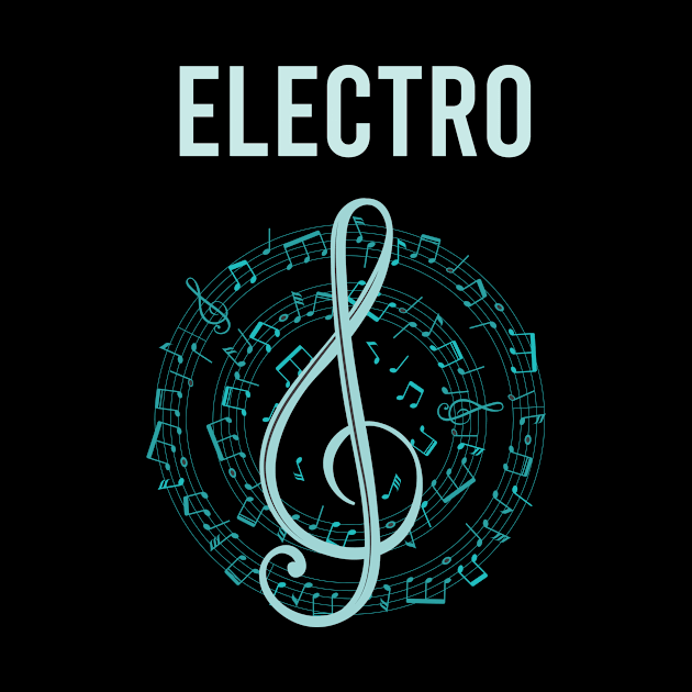 Music Note Circle Electro by Hanh Tay