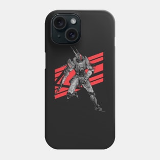 Jackrabbot Black Red Phone Case