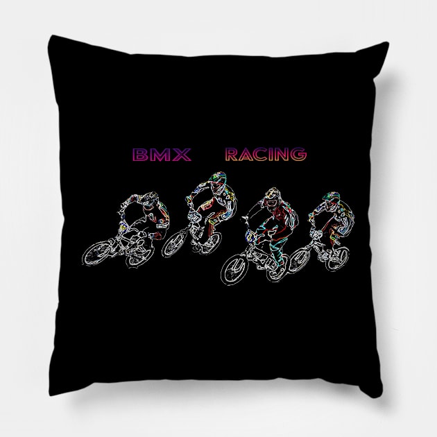 BMX Pillow by rickylabellevie