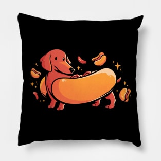 Hot Doggo - Cute Dachshund Dog Gift Pillow