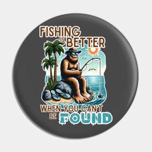 Bigfoot Fishing - Beach Pin