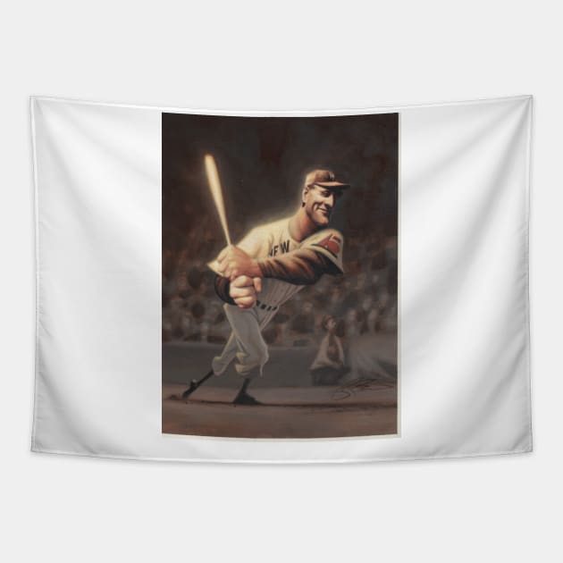 Lou Gehrig Tapestry by JamesBennettArt