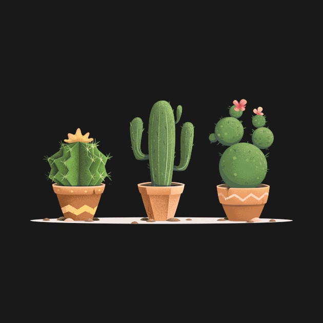 Cute Cactuses by lanaxxart