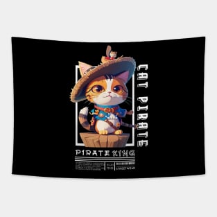 Pirate King Cat Tapestry