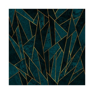 Shattered Teal and Turquoise Mosaic T-Shirt