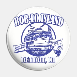 Boblo Island - Detroit, MI (vintage look) Pin